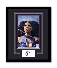 X-Men Psylocke Olivia Munn Autographed Signed 11x14 Framed Photo ACOA