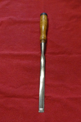 Greenlee, Rockford IL Long 1/2'' Gouge Socket Chisel Leather Capped Proper Handle