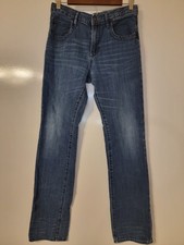 Gap Jeans Boys 18 Regular Distressed Blue Denim Straight 100 Cotton Adjustable