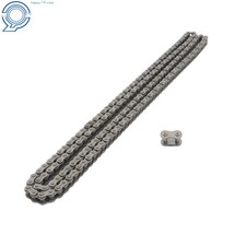  50 Heavy Duty Drive Roller Chain 10 Feet with 2 Free Connecting Link Set