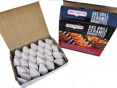 Chef Master 05004CM Ceramic Gas Grill Self Cleaning Briquettes, Replacement... 
