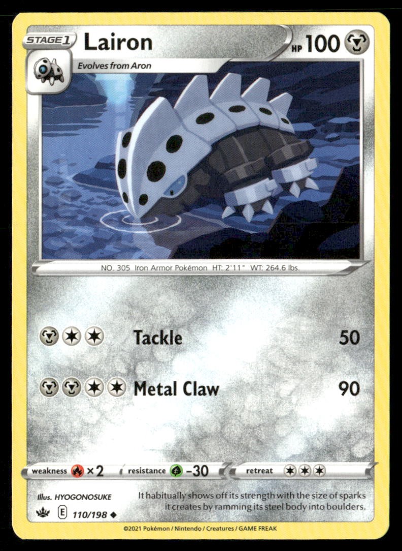 Lairon Chilling Reign 110 Uncommon Pokemon Near Mint