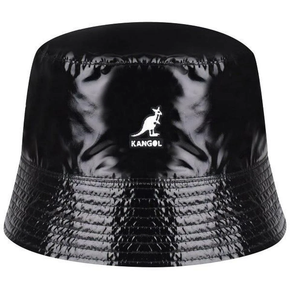 KANGOL Bucket Hat Black Reversible Rave Sport Size Medium NEW