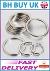 20 x STAINLESS STEEL SPLIT RINGS KEYRINGS 15 30 40mm KEY RING DIY CRAFT KEYCHAIN