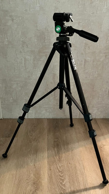 SLIK U112 Tripod Tested w/ QR Plate Carry Bag Pan Tilt Adjustable Legs