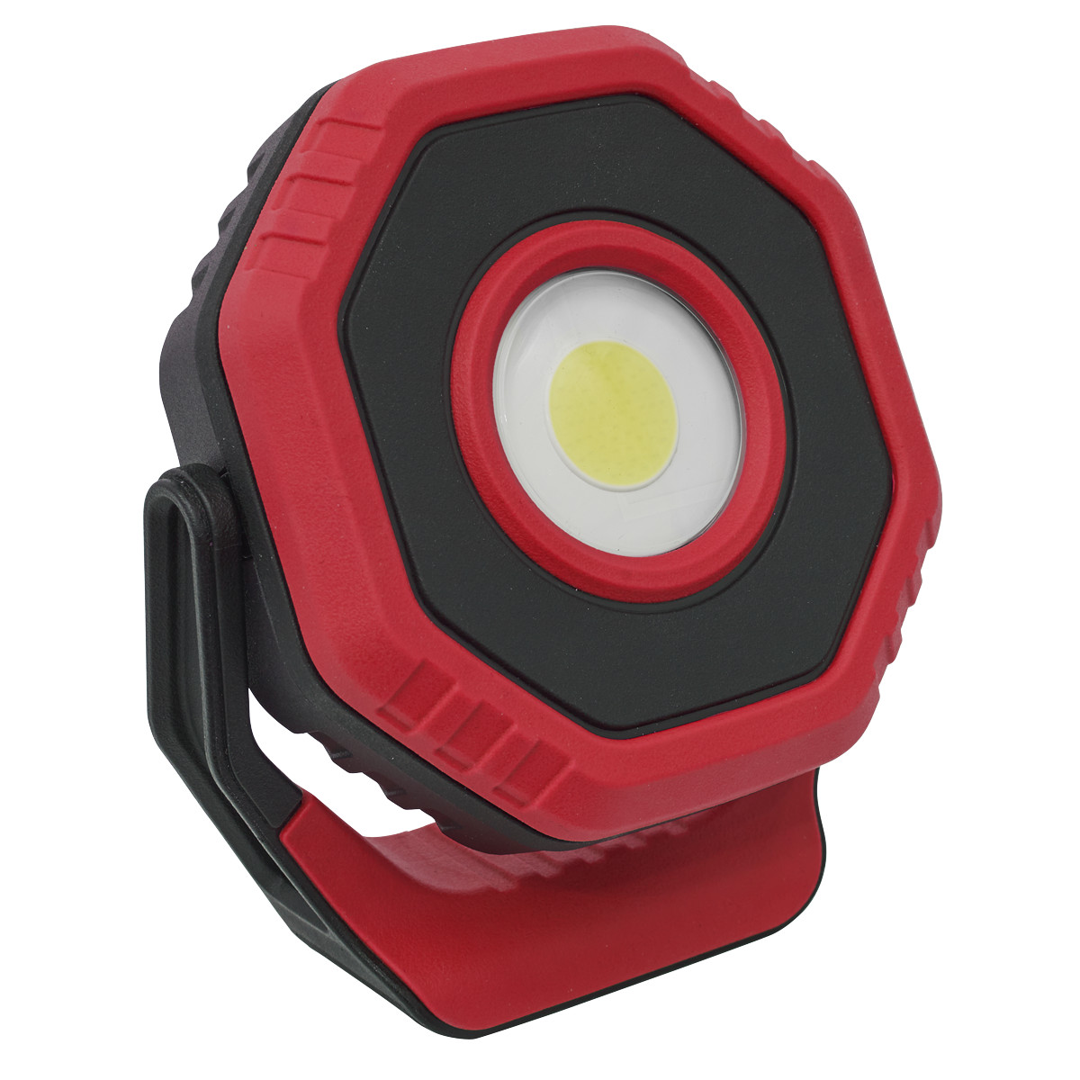 Sealey Rechargeable Pocket Floodlight with Magnet 360° 7W COB LED - Red Garag...