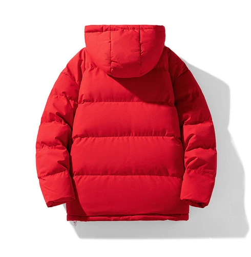 Men's Cotton Padded Winter Short Warm Outwear Jacket Hooded Casual Thermal Coat - Picture 20 of 34