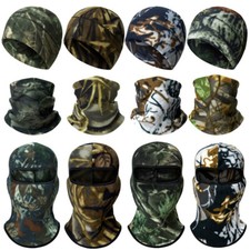 Unisex Winter Fleece Warm Neck Gaiter Scarf/Full Face Mask Balaclava/ Beanie Hat