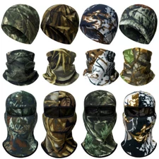 Unisex Winter Fleece Warm Neck Gaiter Scarf/Full Face Mask Balaclava/ Beanie Hat