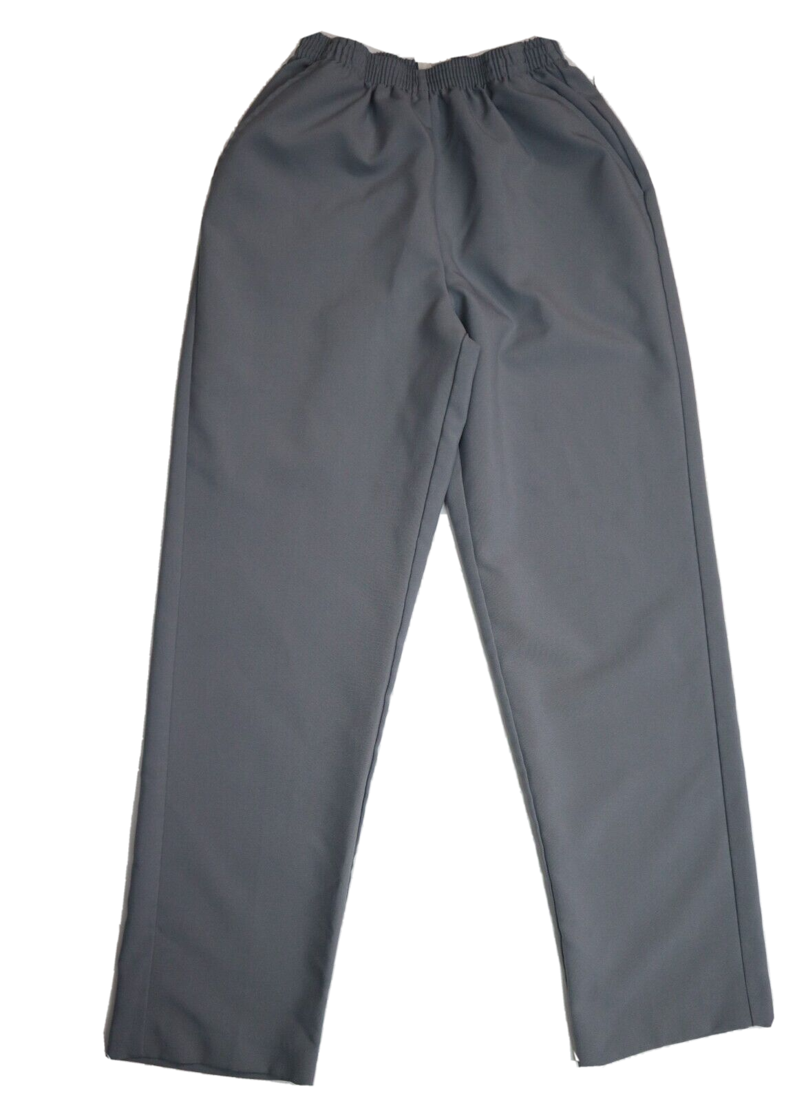 WOMEN'S GRAY STRETCH WAIST PANTS BLAIR POLYESTER SIZE 8P POCKETS