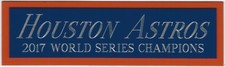 2017 HOUSTON ASTROS NAMEPLATE FOR AUTOGRAPHED Signed BASEBALL-JERSEY-PHOTO-BAT