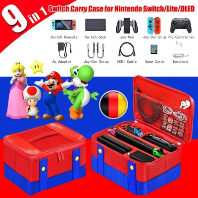Large Carrying Protective Case Travel Storage Bag Compatible For Nintendo Switch