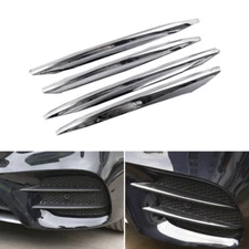 4*Chrome Front Fog Light Lamp Cover Trim For Mercedes Benz W213 E Class 17-20
