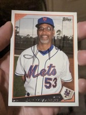 Jerry Manuel Signed 2009 Topps Card NEW YORK METS
