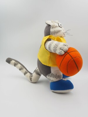 B Kliban Cat B2904 SEGA 1994 Basketball Plush 7.5