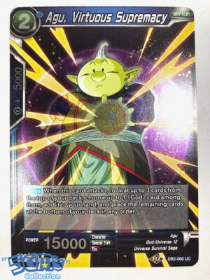 Dragon Ball Super TCG Agu,Virtuous Supremacy DB2-060 UC Foil Divine Multiverse 