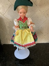 VTG West Germany Moll's Trachten-Puppen Celluloid Doll 1950's Tag Bayern G16c