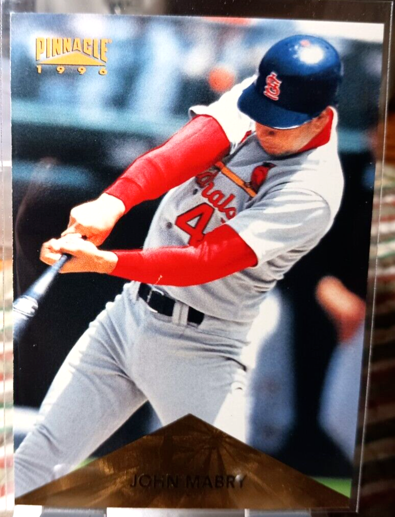 1996 Pinnacle Baseball Card of John Mabry 12 (NM) Free Returns eBay