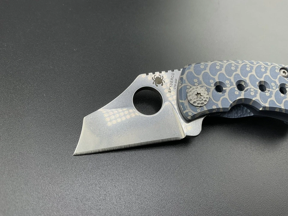 Spyderco x Playge McBee Pandemic Print Anodized Titanium 1 Of 10 Beads Included - Image 4 of 4