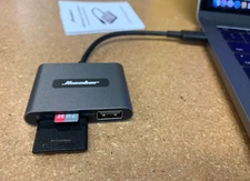 Brand New Sealed, Hicober USB Type-C Card Reader, Silver UCN3298 SD / Micro SD