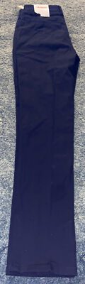 NWT French Toast Women's Straight Leg Pants. Sz 6 & Navy Blue. Skinny Fit