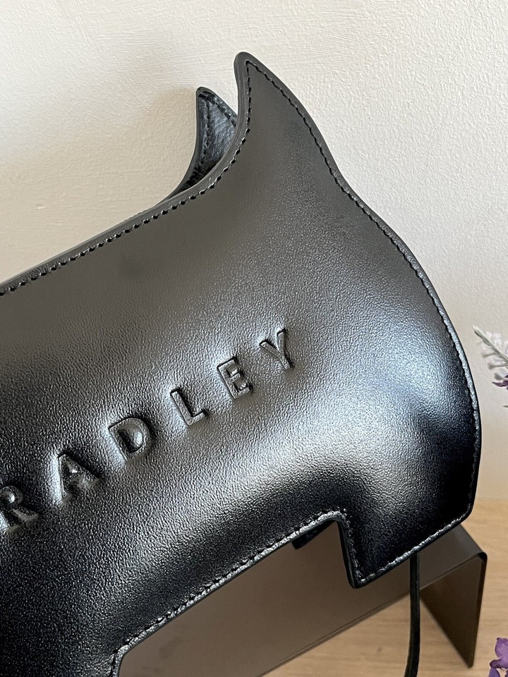 Radley Black Leather Radley Scottie Dog Shape Crossbody Shoulder Bag eBay