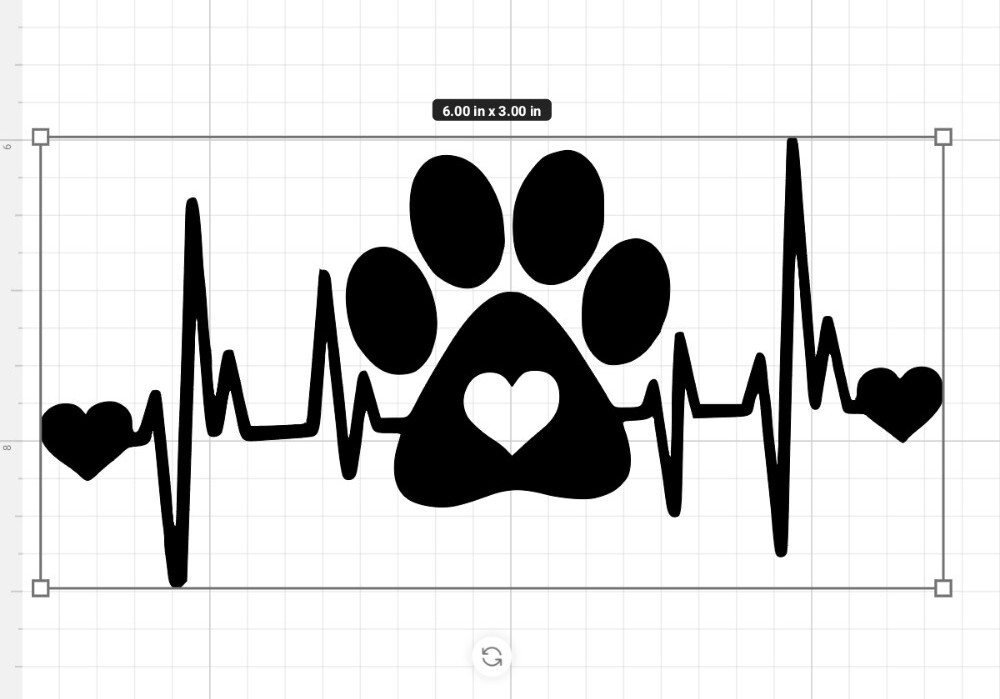 Dog Footprint Heartbeat Car Window Sticker Die Cut Decal, "Multiple Colors "!