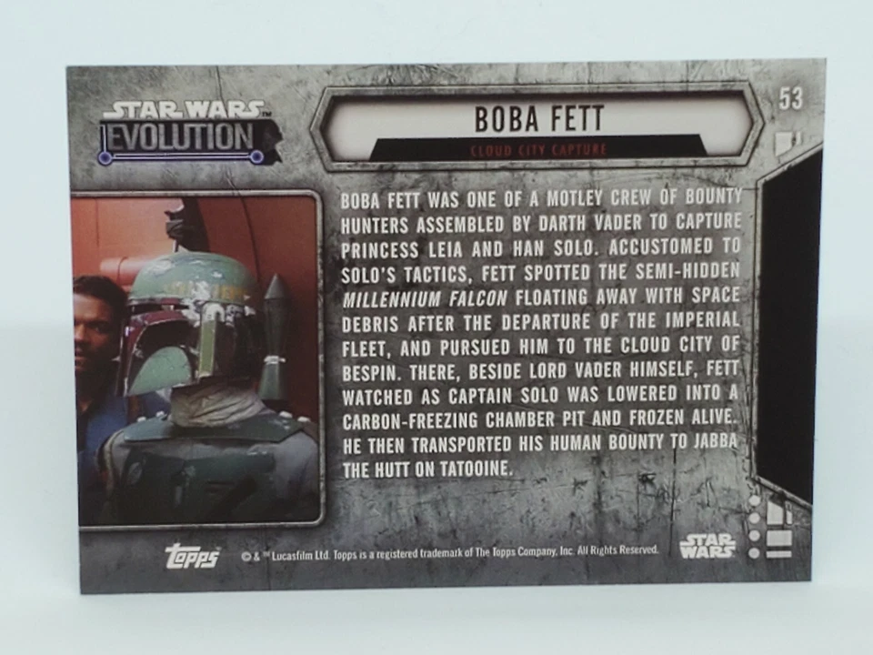BOBA FETT 2016 Star Wars Evolution Purple Foil #53 - Image 2 of 2