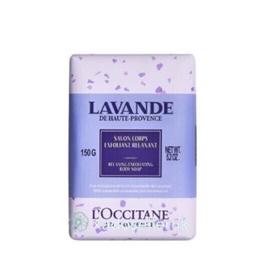 NEW L'Occitane En Provence Lavender Relaxing Exfoliating Body Soap 150 g/5.2 oz.