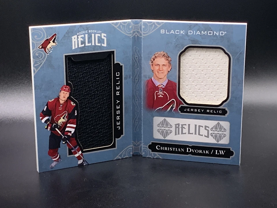 2016-17 Upper Deck Black Diamond Booklet Relics /299 Christian Dvorak Rookie RC - Image 3 of 4