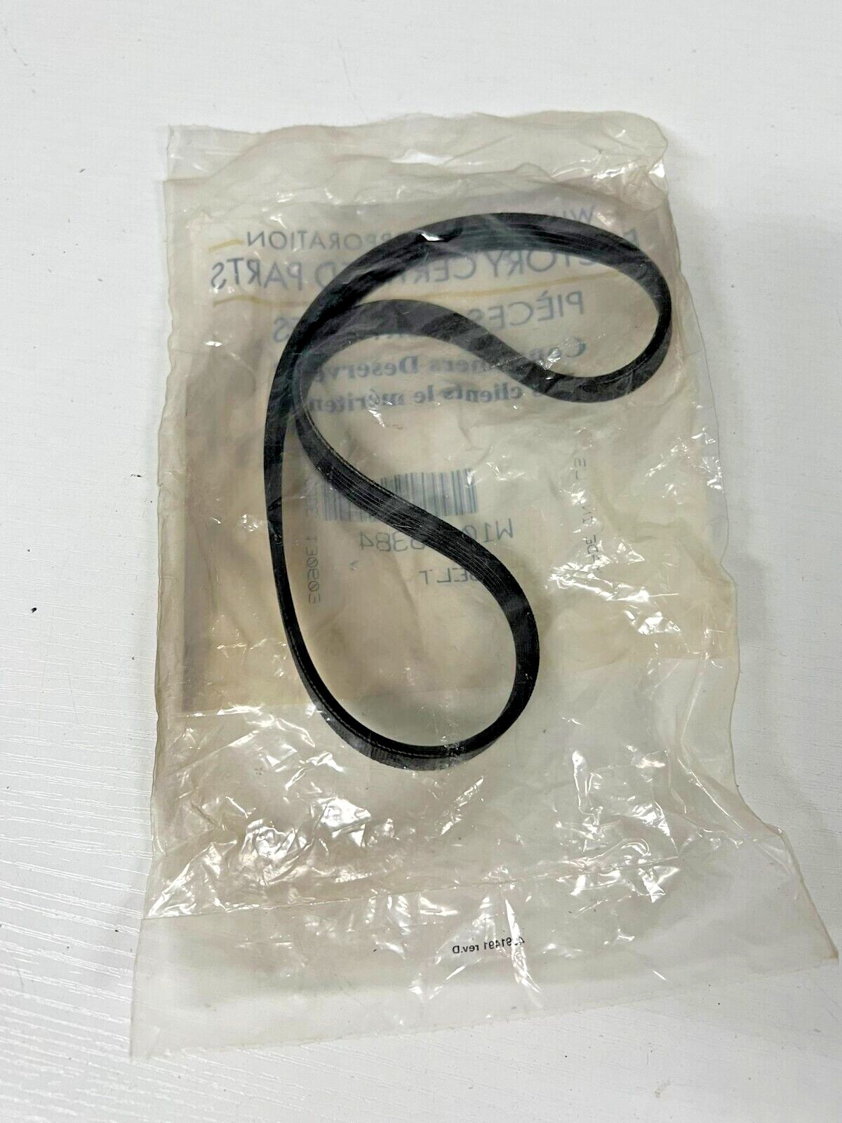 Genuine OEM Whirlpool Washer Drive Belt W1006384 | eBay