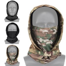 Tactical Steel Mesh Balaclava Windproof Ski Face Mask Cover Motorcycle Hood US