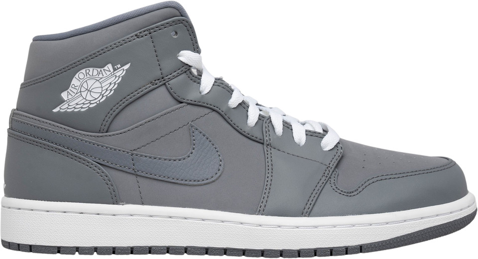 Jordan 1 Retro Mid Cool Grey - 554724-014 - 1 of 6