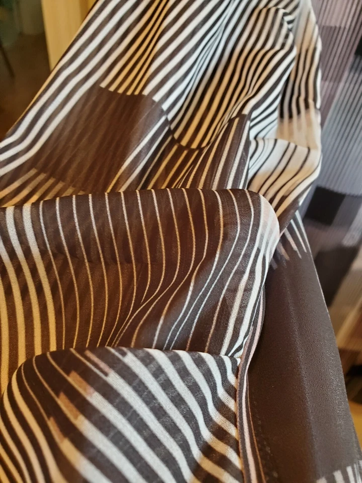 Camisa de vestir Kenneth Cole cuello abotonado rubor XL dos bolsillos laterales fluye gris Foto 4 de 4