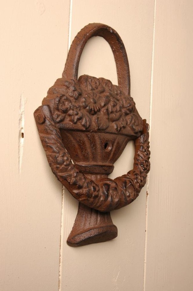 Classic Design Cast Iron Door Knocker Antique Brown LH50 eBay