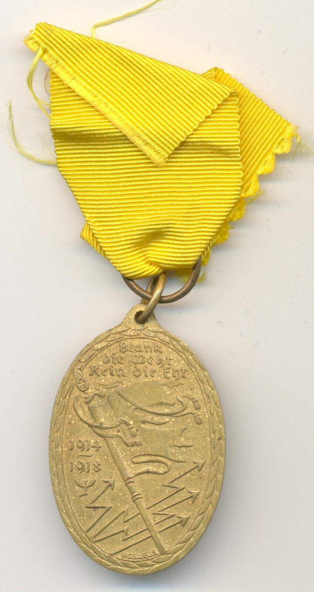 Imperial German Veteran WWI Commemorative Medal 1914-1918 | eBay
