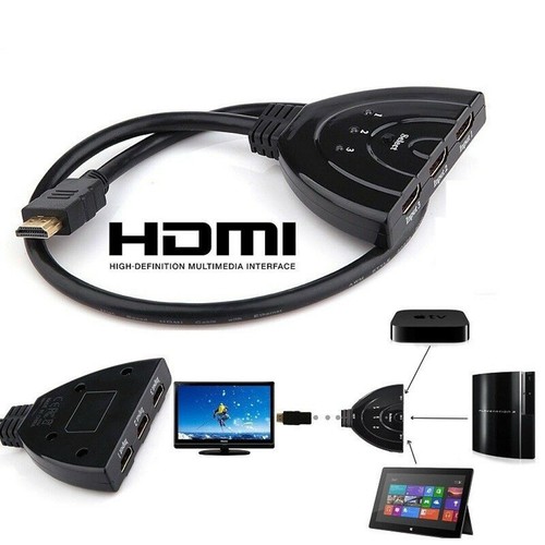 Cable HDMI Interruptor 1080P Puertas Adaptador Xbox PS4 PS3 Decodificador PC | eBay