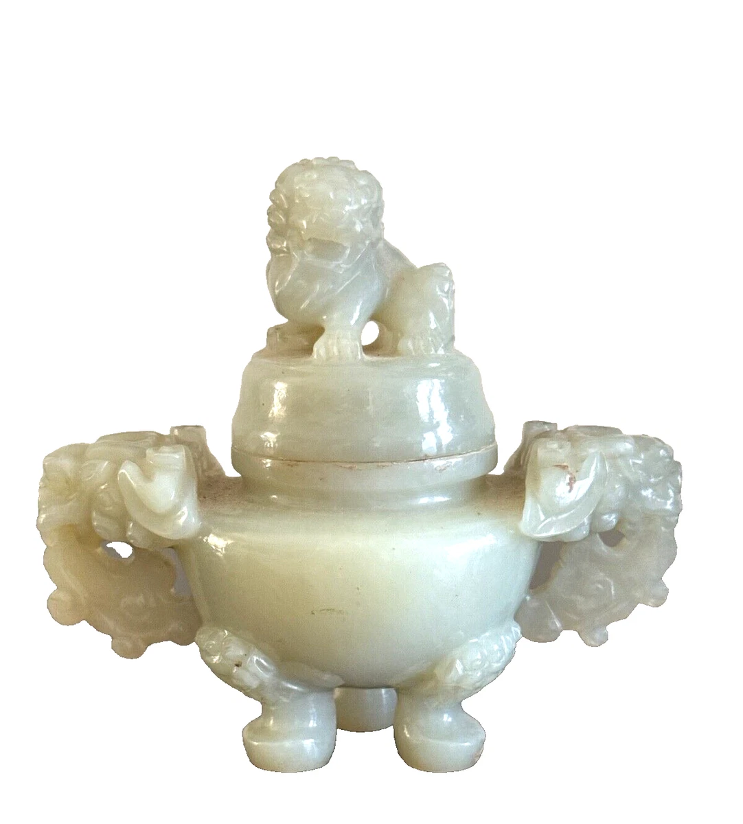 古董原始玉石古董中国香炉| eBay