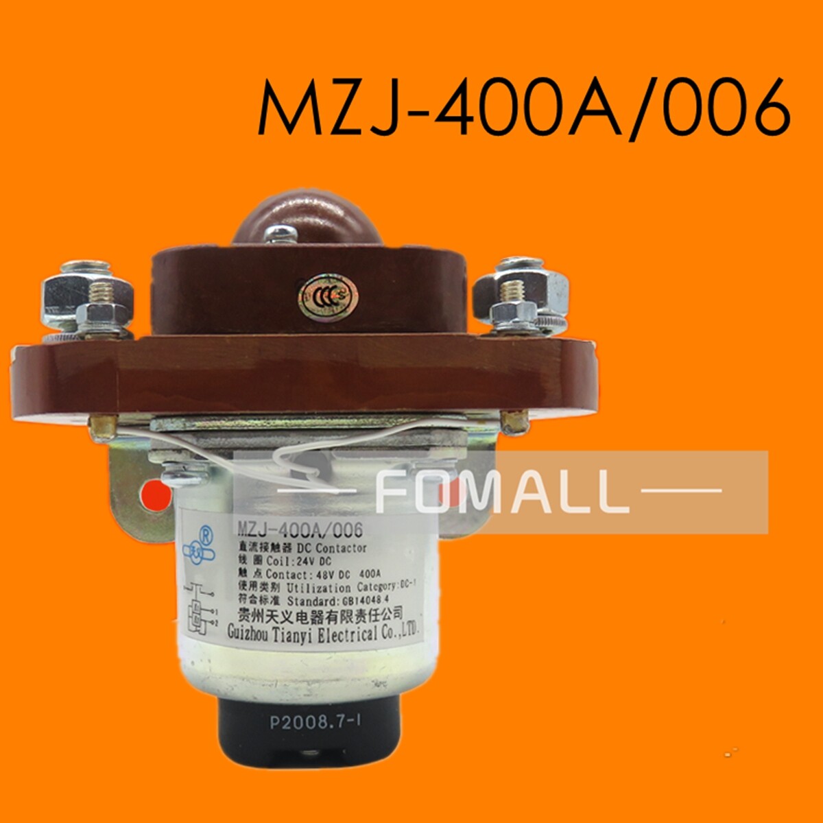 1PCS MZJ-400A/006-24V/013-48V Heavy Duty Golf Cart 400A DC