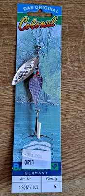 Neu! 2 Colonel Power Shad Balzer Blinker Spinner Farbe:Silber/Violett Gewicht:5g