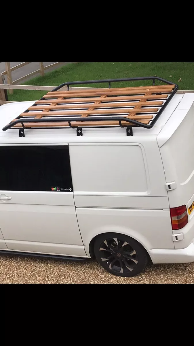 VW T5 T6 TRANSPORTER ROOF RACK roof bars rails Retro Design Surf Bus 3 4 Length