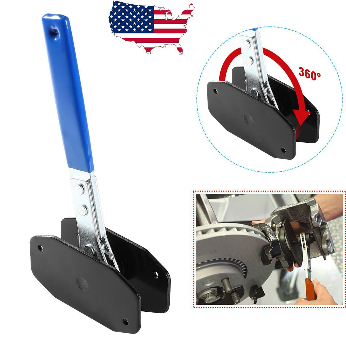 Car Ratchet Brake Piston Wrench Spreader Caliper Pad Install Tool Press Ratchet