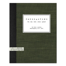 (1921) FORECASTING THE NEW YORK STOCK MARKET by PROF WESTON - FIN ASTROLOGY