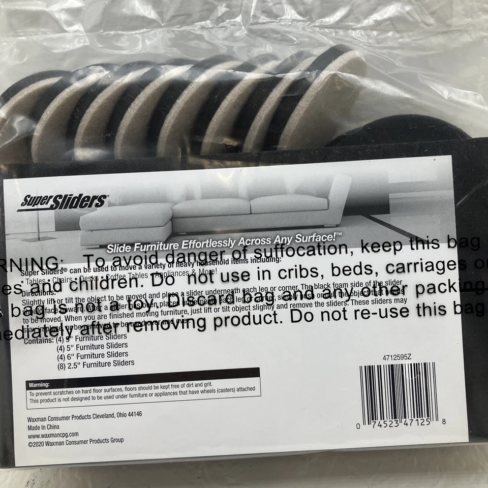 Súper Deslizadores Surtidos Reutilizables Fieltro Muebles Deslizadores para Superficies Duras, Beige Foto 3 de 3