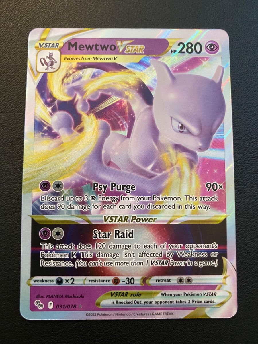 Carta Pokemon Go TCG Mewtwo V Astro 31/78