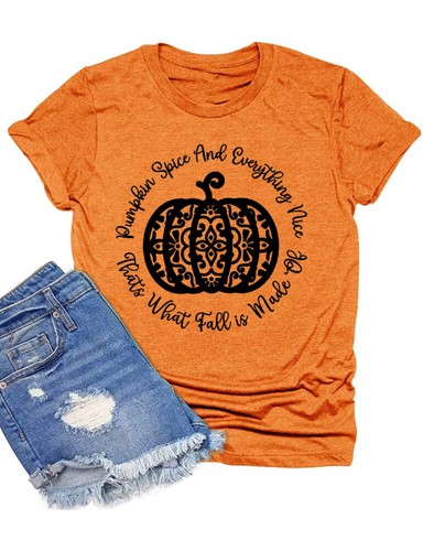 T-Shirt Halloween Pumpkin Shirt | eBay