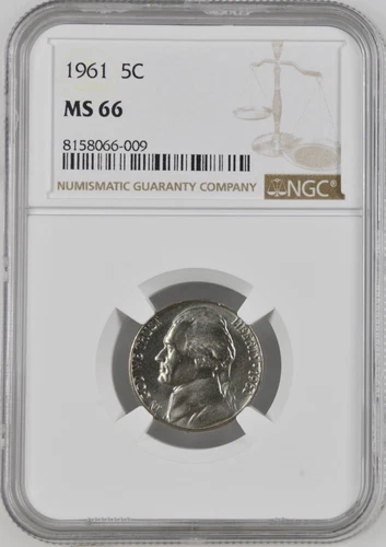 1961 5c Jefferson Nickel NGC MS66   8158066-009