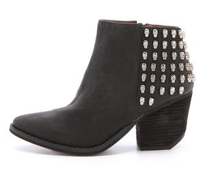 jeffrey campbell black leather booties