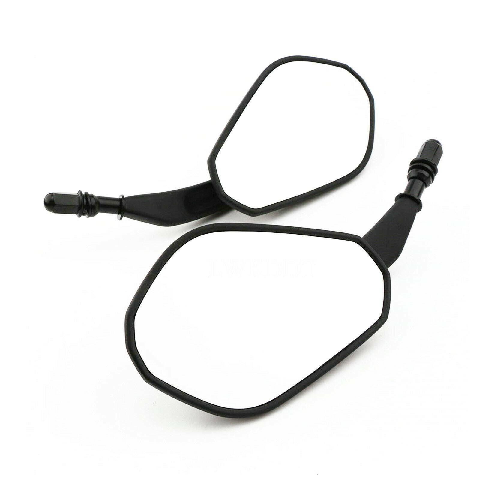 Black Aluminum Side Mirrors For Harley Davidson Street Glide, Road King Special