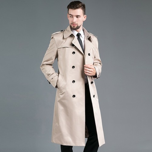 Men's Double Breasted British Trench 